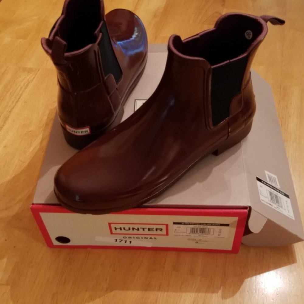 Hunter Chelsea refined gloss rainboot